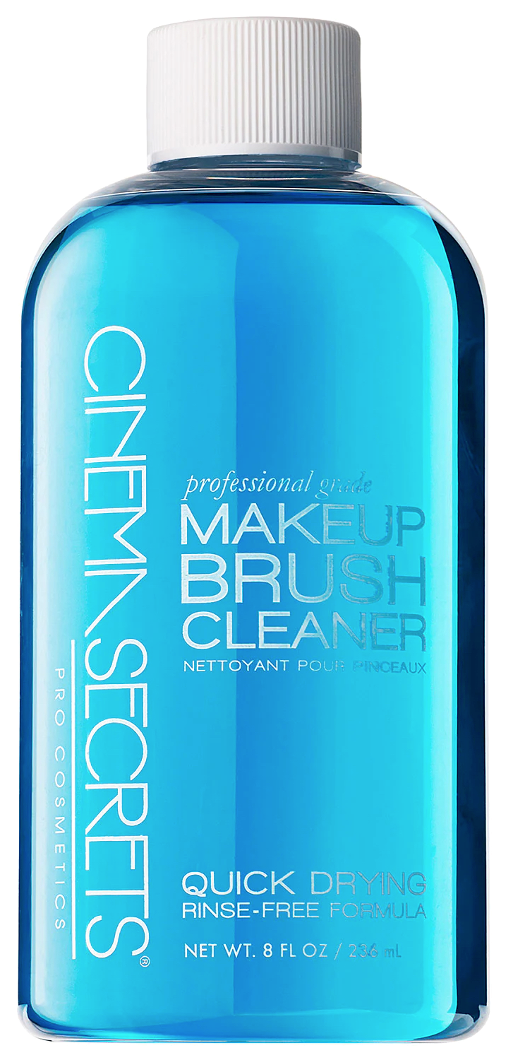 blue makeup brush cleaner